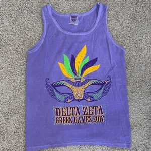 Comfort Colors - Delta Zeta - Sorority Tank Top